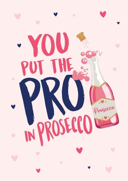 Professional Prosecco Congratulations Card created by Studio Peers