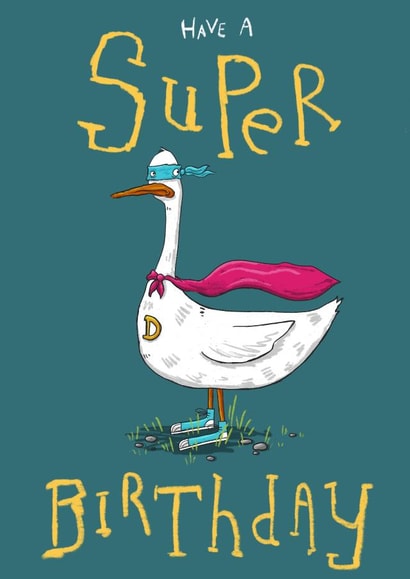 Superhero Duck Birthday Card created by Jennifer Jamieson