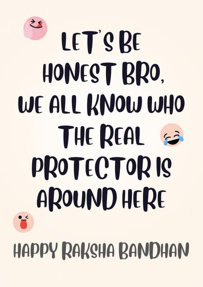 Protective Raksha Bandhan Card created by Paper Wishes Co