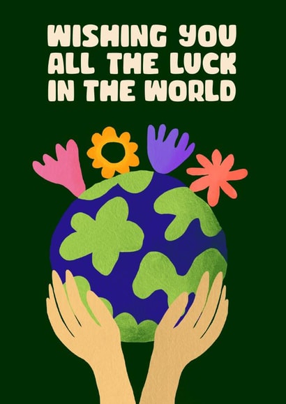 Wishing you all the luck in the world created by Jive Prints