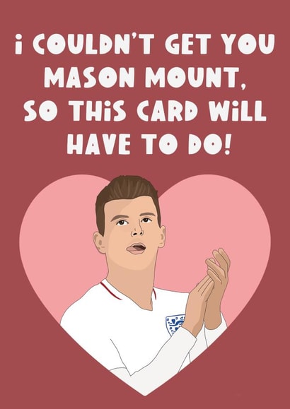 Mason Mount Birthday Card created by The Foxy Lemon Co.