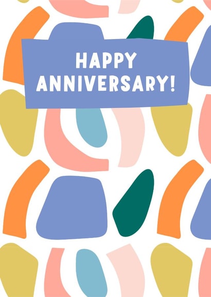 Modern Abstract Anniversary Card created by Jive Prints