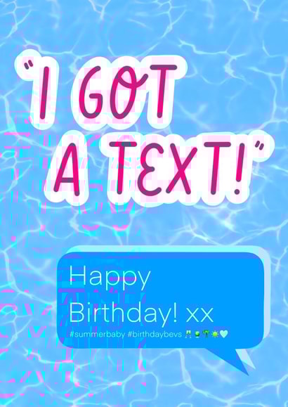 Love Island Happy Birthday created by Eve Designs