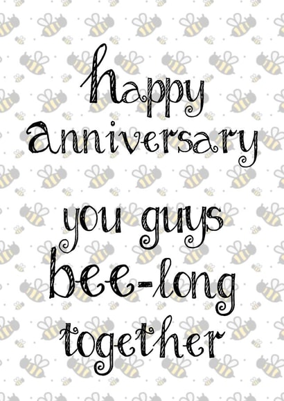 Bee-long Together Anniversary Card created by Octavian Creative