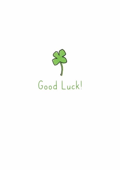 Good Luck Clover Encouragement Card created by Violet Owen Designs