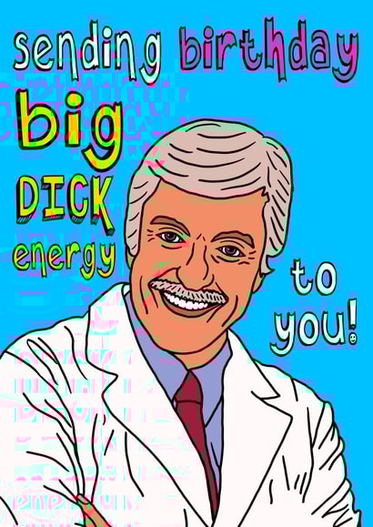Dick Van Dyke Birthday Card created by The Kitschen Disco