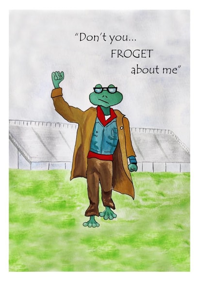 Breakfast Club frog card created by ME Illustrations