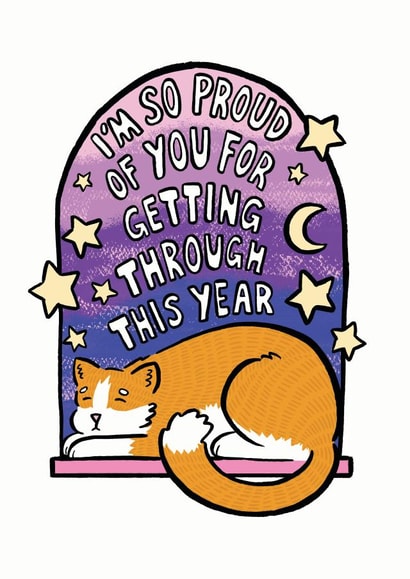 So Proud of You Cat Card created by Kate Wand