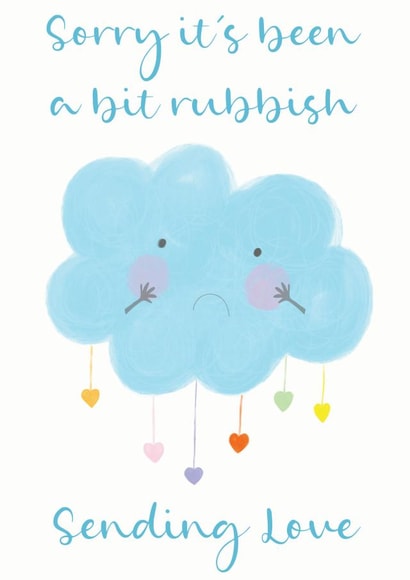 Sorry it's been rubbish, raincloud hug created by Rainbow Bee Creations