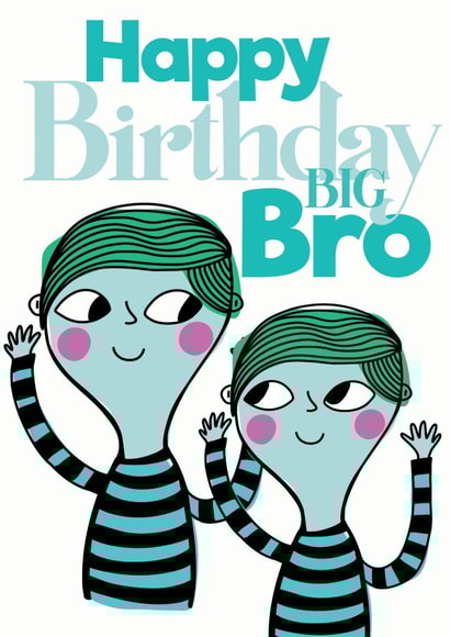 Big Bro Birthday Card for Kids created by Elnup