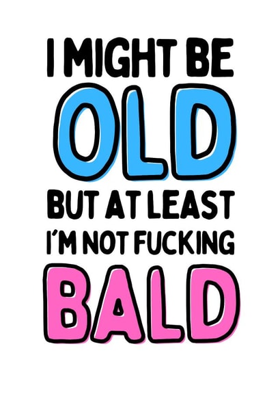 Cheeky Balding Birthday Card created by Original Fox Cards