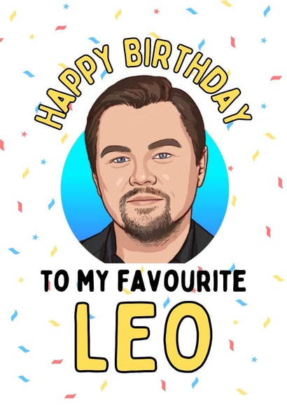 Funny Birthday Card - Leo - Star Sign created by Original Fox Cards
