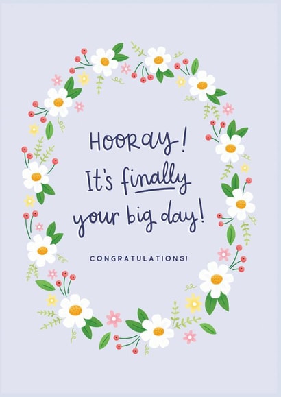 Hooray! It's Finally Your Big Day Wedding Card created by Kimberley Rose Studio