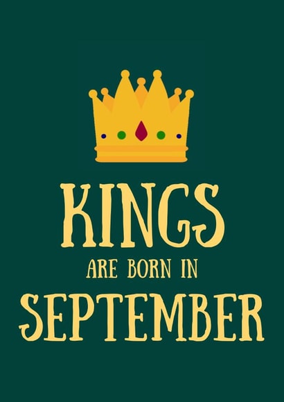 September Birthday Card for Men created by SJdesigns