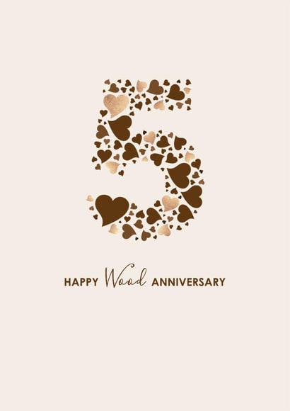 5th Wedding Anniversary Card created by mrs L cards