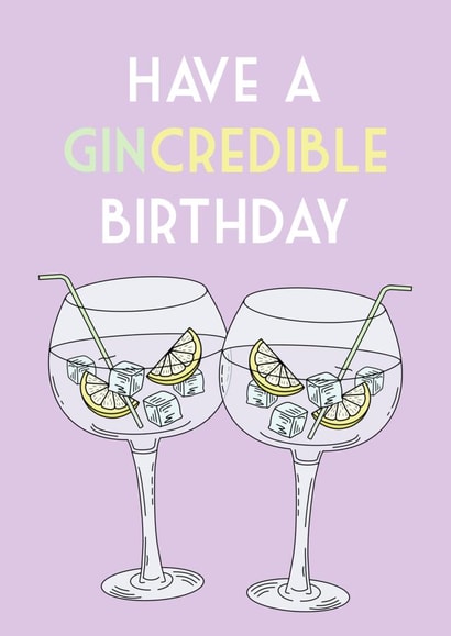 Gin Birthday Card created by Em’s Creations