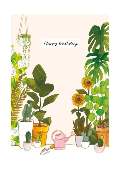 Gardening birthday card created by Katie Moody