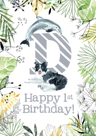 Animal Themed Happy 1st Birthday created by Kate Moby