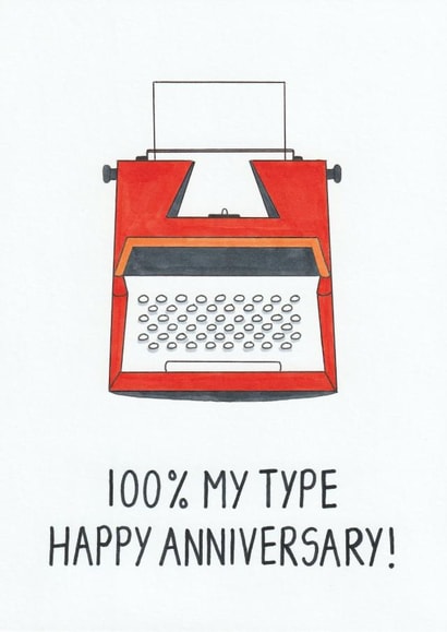 100% My Type Anniversary Card created by Ow Cards