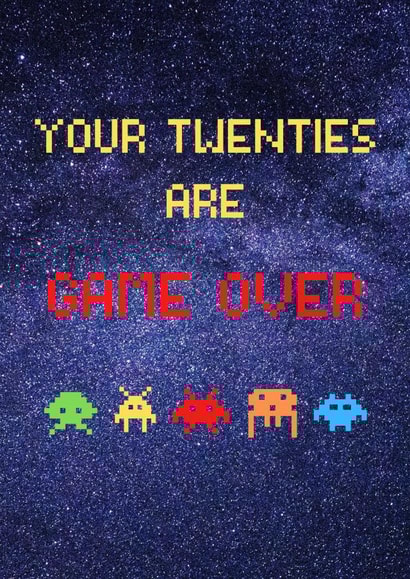 30th Birthday Video Game Card created by Betty & Nell