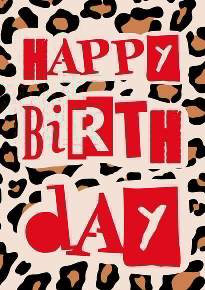 Fun Birthday Card - Leopard Print - Wild created by Em’s Creations