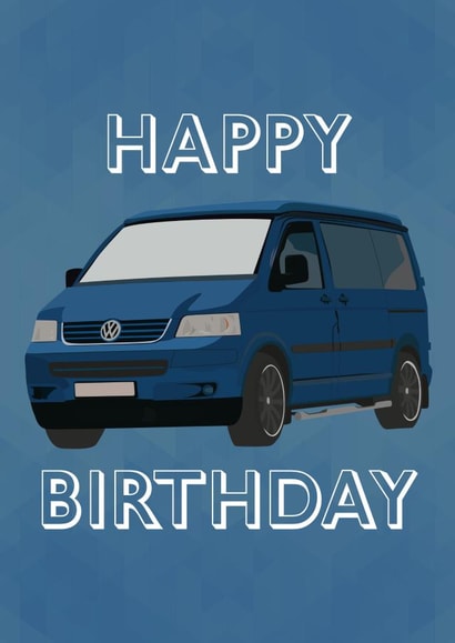 T5 Camper Birthday Card created by Sarah, Spark Prints & Designs