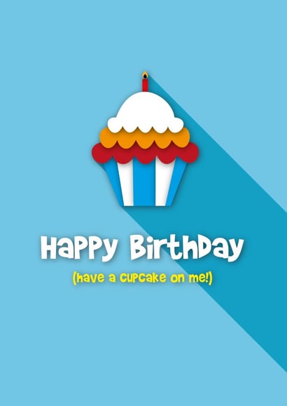 Happy birthday cupcake card created by DesignbyK_Creations