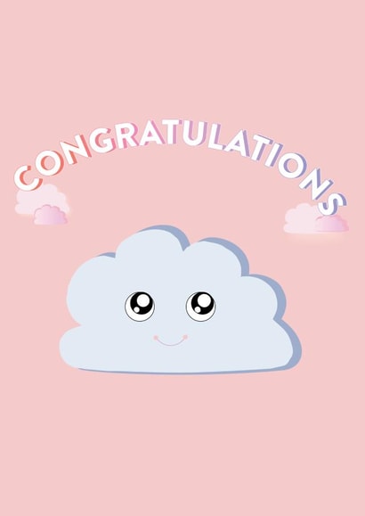 Congratulations Cloud Card created by The R Creation