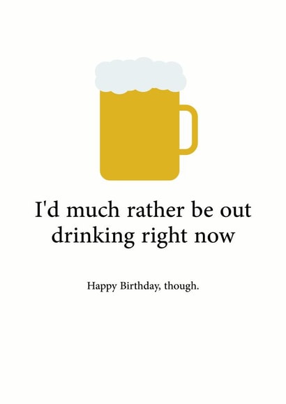 Beer Birthday Wish created by MI Cards