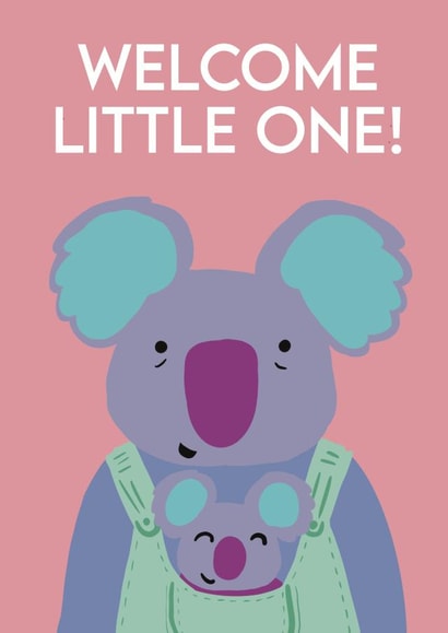 Welcome little one, new koala baby card created by Emma TK Design