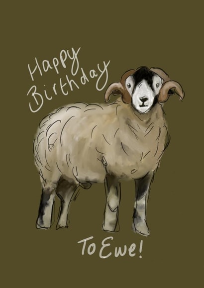 Happy Birthday to Ewe! created by Lovegreen Art