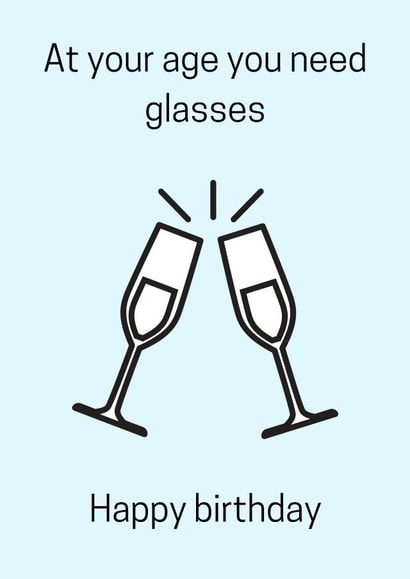 Old age alcohol pun happy birthday created by @Payne Designs