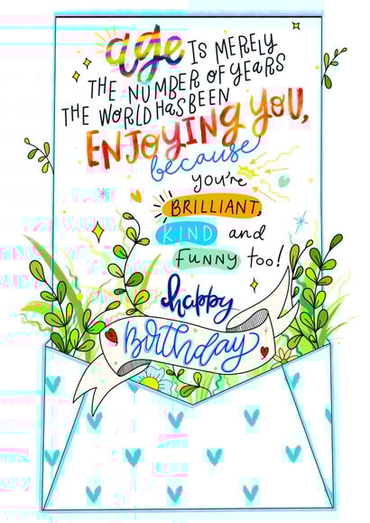 Age is just a number, birthday love created by daminidesigns