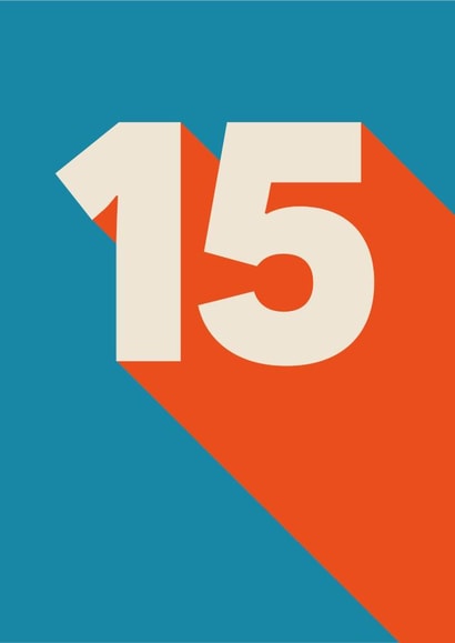 Bright and Bold 15th Birthday Card created by Amy Munro