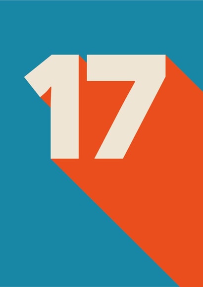 Bright and Bold 17th Birthday Card 1000 created by Amy Munro