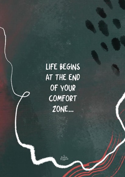 Motivational quote card created by Cristina Stashkevich