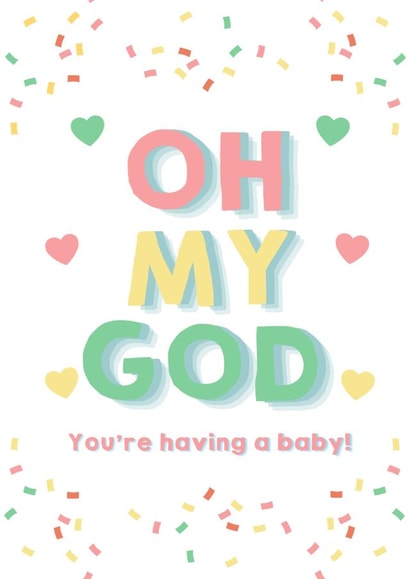 OH MY GOD Your having a baby created by BeauPrintBoutique