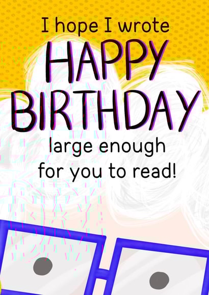 Large writing birthday card 1001 created by LittleTalesByGem