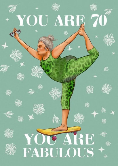 70th Skater and Yogi Woman created by Albina Uvarova 
