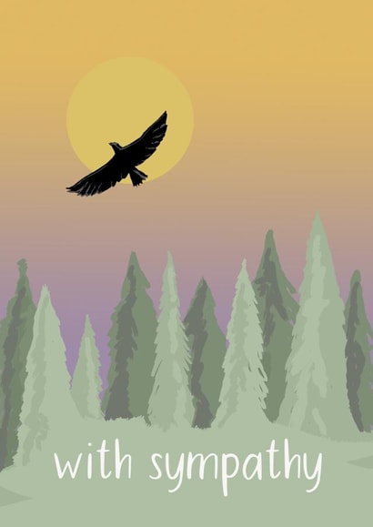 With Sympathy Bird and Sunset Card created by Maddy Bennett
