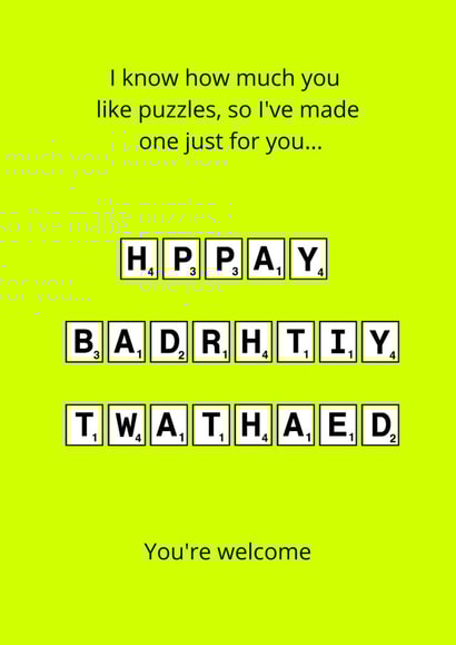 happy birthday twathead created by Dangerous Dave 