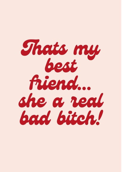 Thats my best friend, congratulations card created by Paper Party Cards