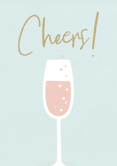 Cheers! Birthday or celebration card created by Percy & Pearl
