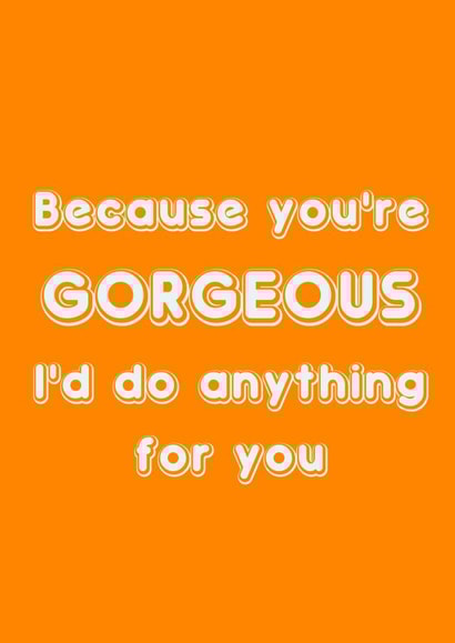 You’re gorgeous, Babybird Lyrics created by Yorkshire Pudding Designs