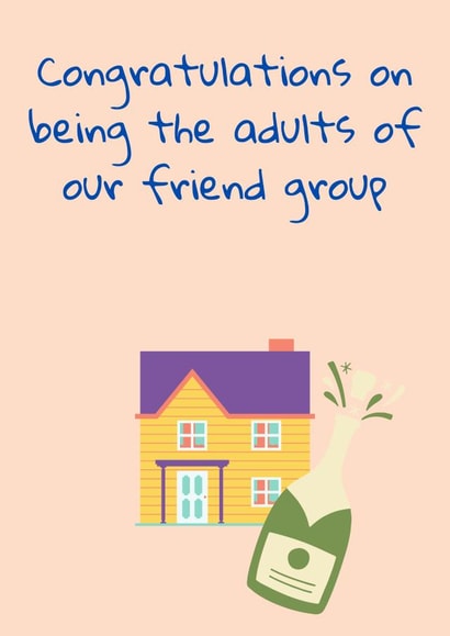 Adulting Friendship, New Home Card created by My Touch