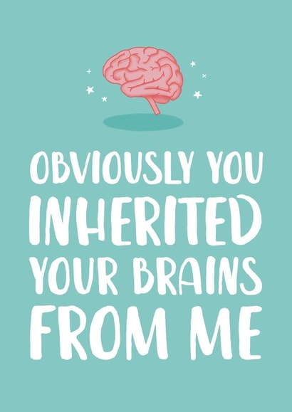 Inherited Brains, Congratulations Card created by The Cake Thief
