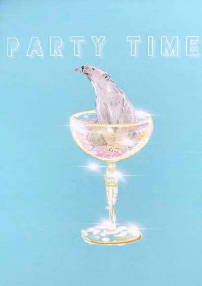 Party time polar bear celebration cocktail created by Lynsey Ravetta