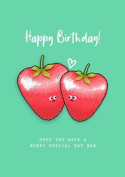 have a berry special day dad created by Back to the drawing board illustration