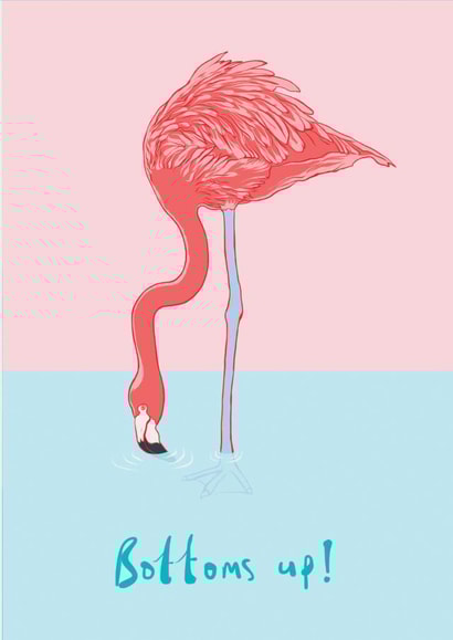 Pink Flamingo Birthday Card created by Ryan Hodge