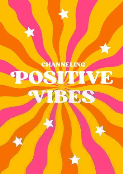 Channeling positive vibes good luck created by Lauren Beth Designs